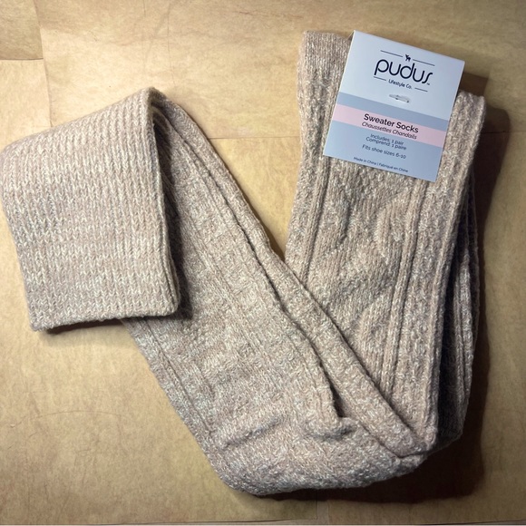 NWT Pudus Lifestyle Co. Sweater socks - Picture 1 of 2